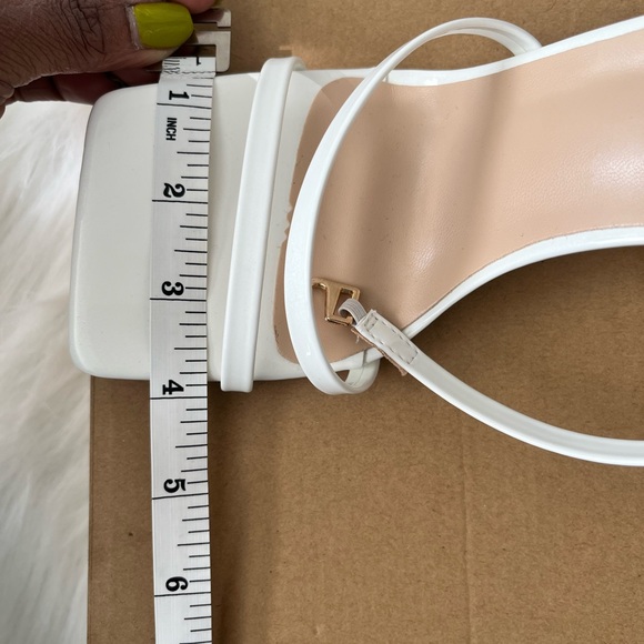 Womens Square Toe Sandals with heel - Picture 5 of 7